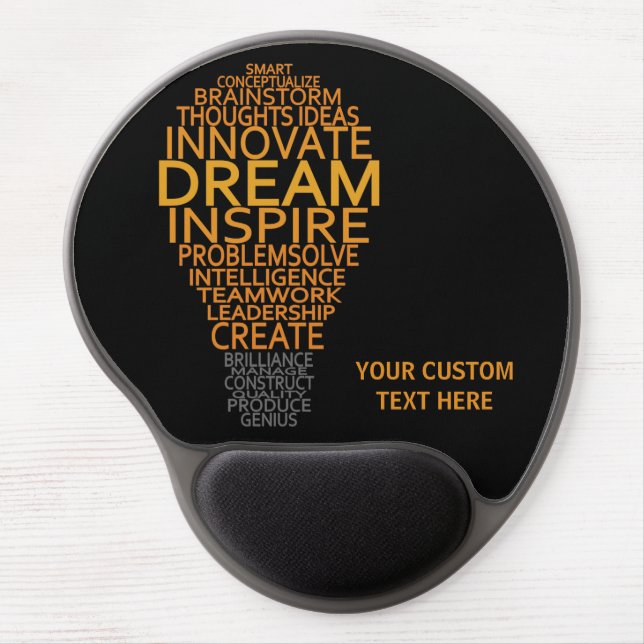 Inspirational Light Bulb custom mousepad (Front)