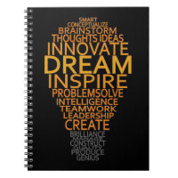 Inspirational Light Bulb custom notebook