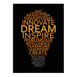 Inspirational Light Bulb custom poster Inspirational Light Bulb custom poster