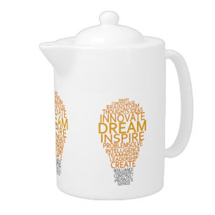 Inspirational Light Bulb custom teapot
