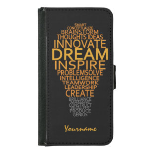 Inspirational Light Bulb custom wallet cases