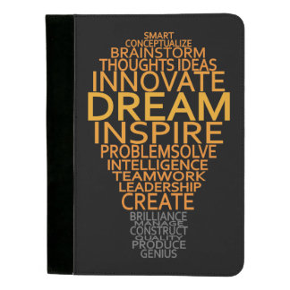 Inspirational Light Bulb pad folios Padfolio