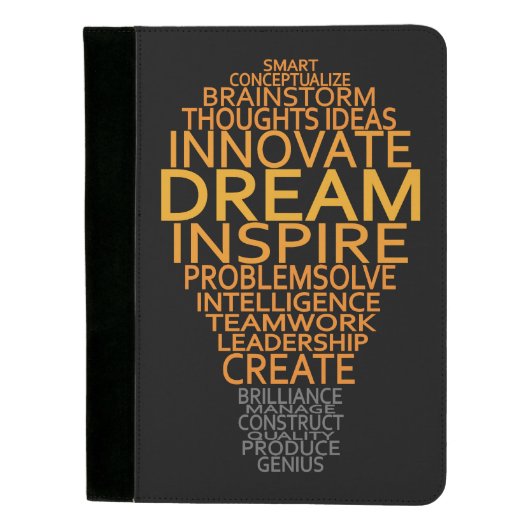 Inspirational Light Bulb pad folios Padfolio (Front)