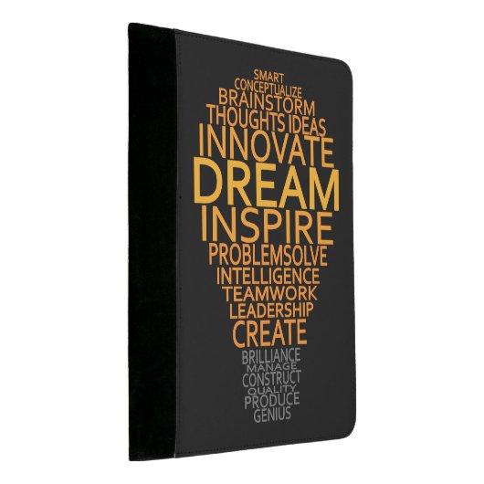 Inspirational Light Bulb pad folios Padfolio (Angled)