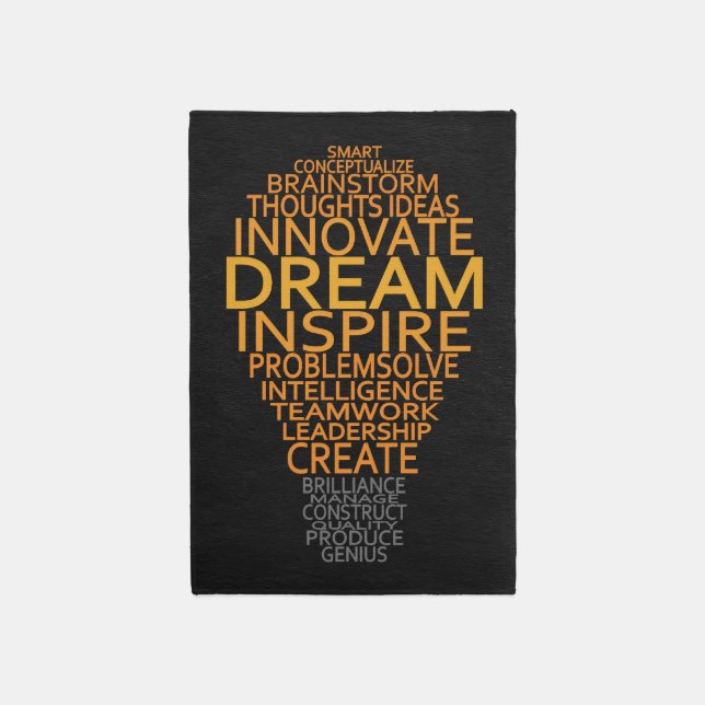 Inspirational Light Bulb Rug (Front (Vertical))