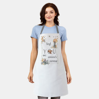 Inspirational Lighthouse Gift Positive Reminder Apron