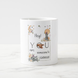 Inspirational Lighthouse Gift Positive Reminder Giant Coffee Mug