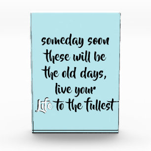 Inspirational Live Your Life Quote Photo Block