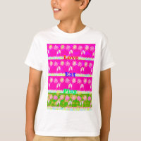 Inspirational Love Eat Play Flower Design