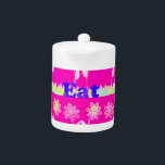 Inspirational Love Eat Play Flower Design Teapot<br><div class="desc">Inspirational Love Eat Play Flower Design Embrace positivity and joy with the "Inspirational Love Eat Play Flower Design." This artwork beautifully combines vibrant colors and floral patterns to create an uplifting piece that inspires a balanced lifestyle. The bright colors and the cheerful design make it a perfect piece for adding...</div>