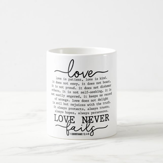 Inspirational Love Is Kind Coffee Mug (Center)