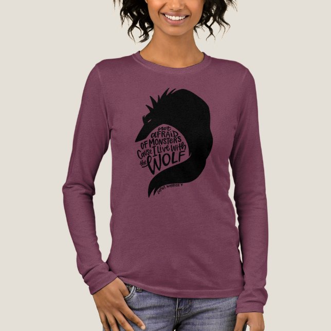 Inspirational Lupus Shirt – Live with the Wolf Typ (Front)