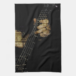 Inspirational Lyric Guitar Towel