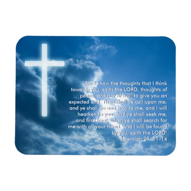 Inspirational Magnet - Jeremiah 29; 11-14 (Horizontal)