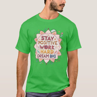 Inspirational Mandala with Motivational Quotes fri T-Shirt