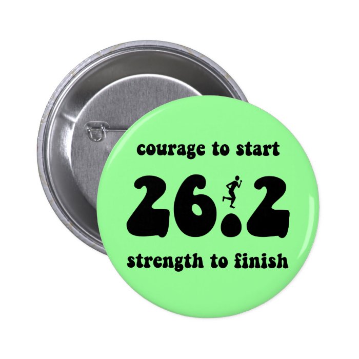 Inspirational marathon pins