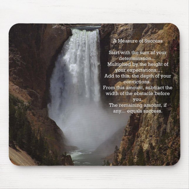 Inspirational Measure of Success Mouse Pad (Front)