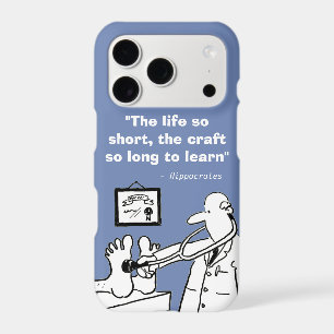 Inspirational Medical Quote and Funny Image iPhone 17 Pro Case