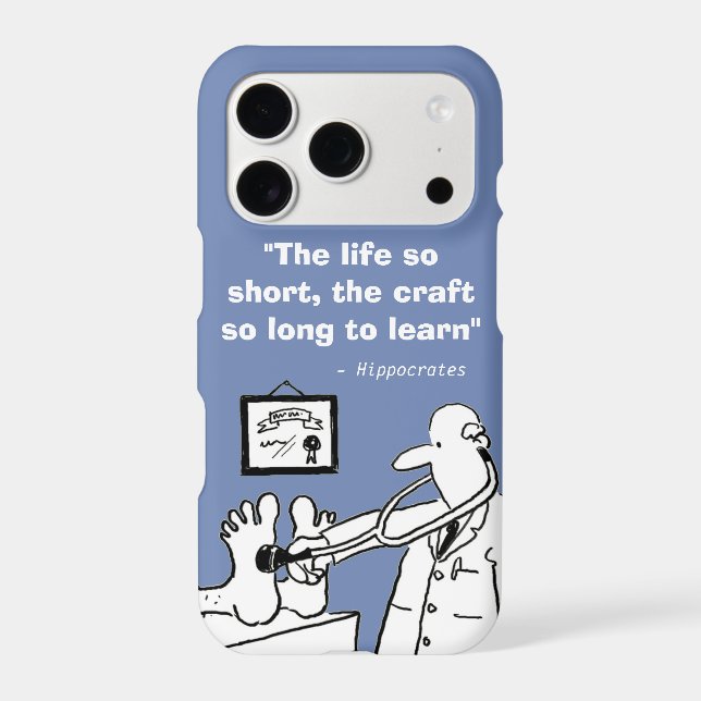 Inspirational Medical Quote and Funny Image Case-Mate iPhone Case (Back)