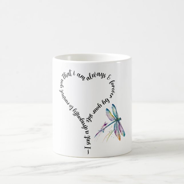 Inspirational/Memorial Dragonfly Sublimation Coffee Mug (Center)