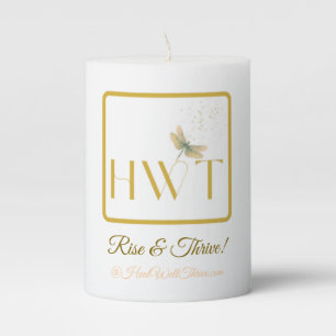 Inspirational Memory, Encouragement & Support Pillar Candle