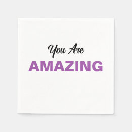 Inspirational Message for Loved Ones Personalized Napkins
