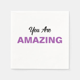 Inspirational Message for Loved Ones Personalized Napkins