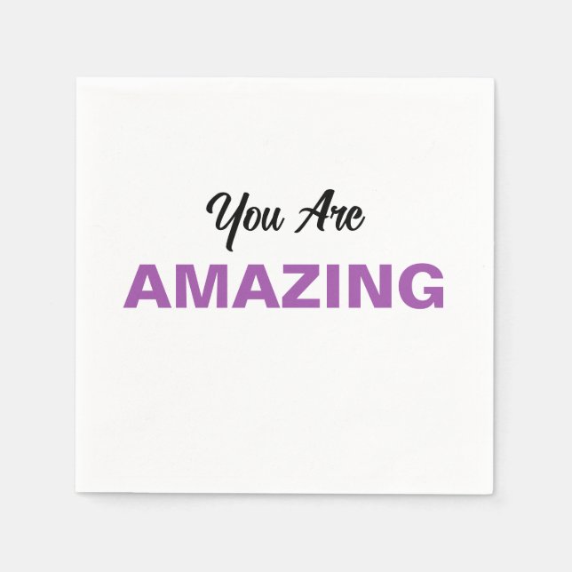 Inspirational Message for Loved Ones Personalized Napkins (Front)