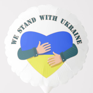 Inspirational message We stand with Ukraine Balloon