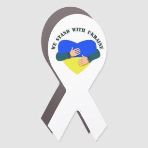 Inspirational message We stand with Ukraine  Car Magnet