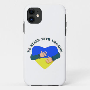 Inspirational message We stand with Ukraine iPhone 11 Case
