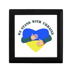 Inspirational message We stand with Ukraine  Gift Box