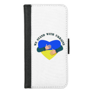 Inspirational message We stand with Ukraine iPhone 8/7 Wallet Case