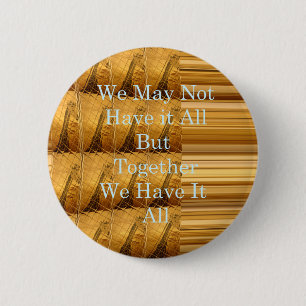 Inspirational Message with African Wildlife Design Button
