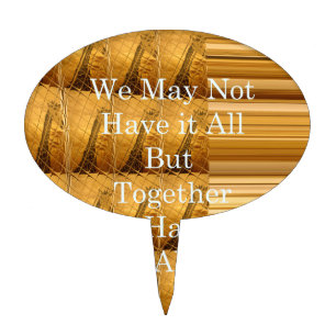 Inspirational Message with African Wildlife Design Cake Topper