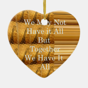 Inspirational Message with African Wildlife Design Ceramic Ornament