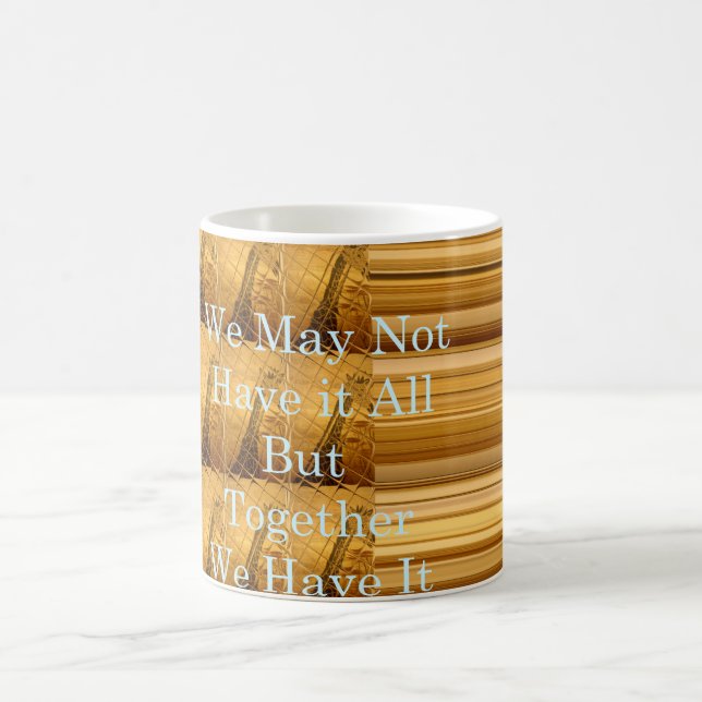 Inspirational Message with African Wildlife Design Coffee Mug (Center)