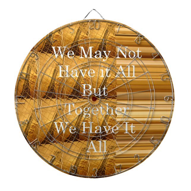 Inspirational Message with African Wildlife Design Dartboard (Front)