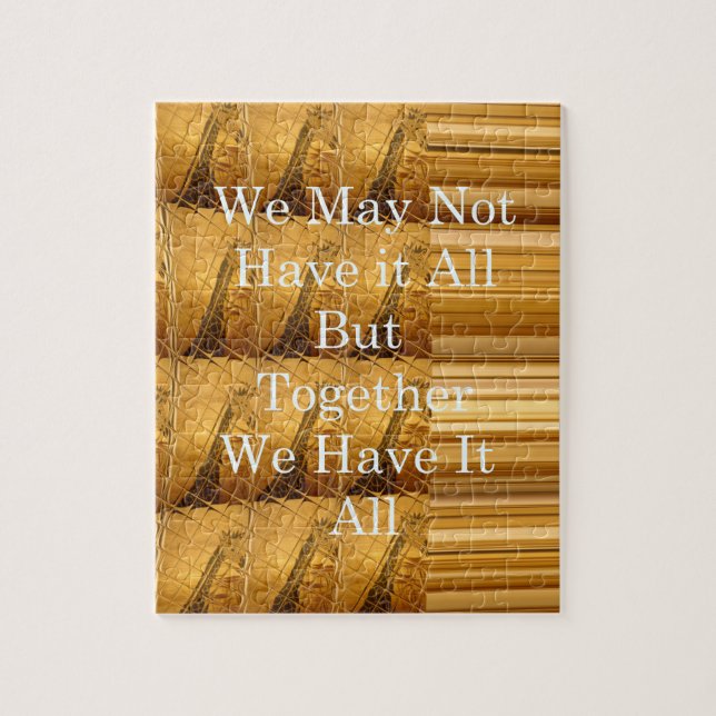 Inspirational Message with African Wildlife Design Jigsaw Puzzle (Vertical)