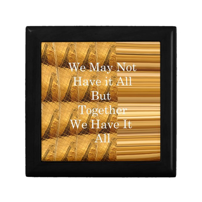 Inspirational Message with African Wildlife Design Keepsake Box (Front)