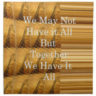 Inspirational Message with African Wildlife Design Napkin