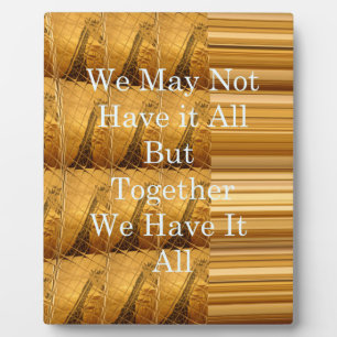Inspirational Message with African Wildlife Design Plaque