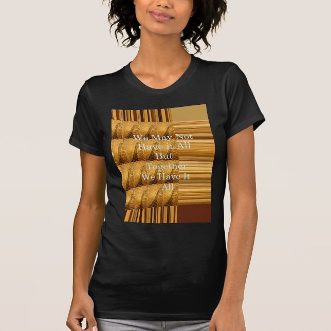 Inspirational Message with African Wildlife Design T-Shirt (Front)