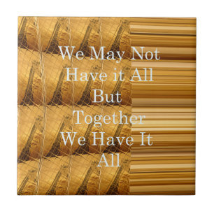 Inspirational Message with African Wildlife Design Tile