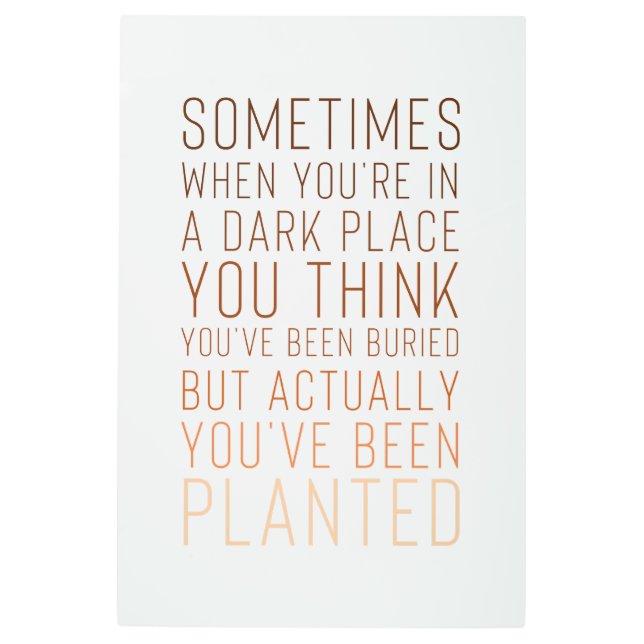 Inspirational Metal Wall Art (Front)