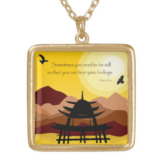Inspirational Mindful Quote Necklace
