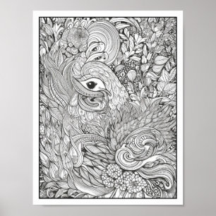 Inspirational/Mindfulness Adult Coloring Poster