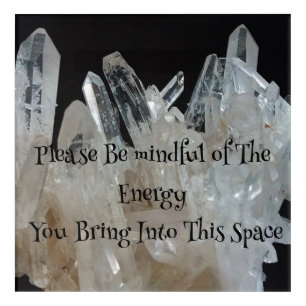 Inspirational Mindset Energy Good Vibes Quartz Acrylic Print