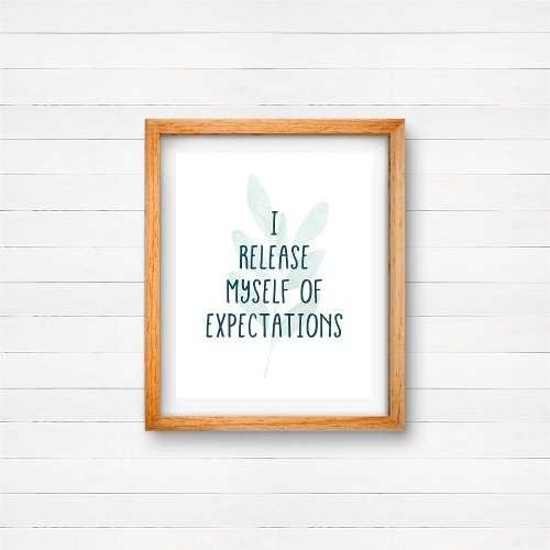 Inspirational Minimalist Affirmation Poster