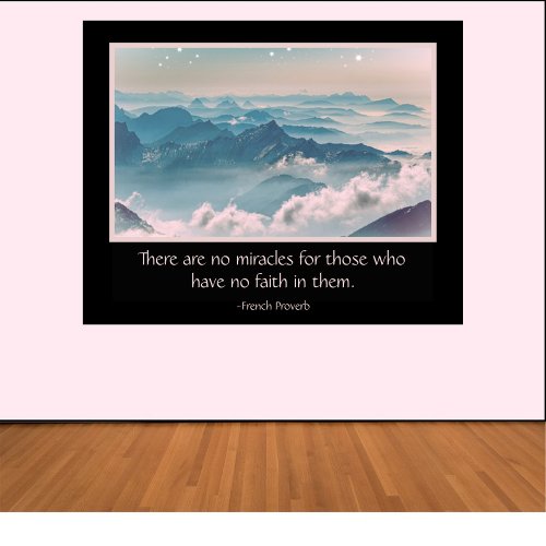 Inspirational Miracle Quote Poster